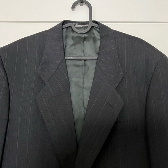 Mani Mens Blazer Size 41 Regular Made In Italy Bullock's Men's Store Wool Black - Picture 2 of 14